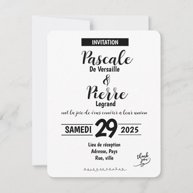 Carte - SAVE THE DATE (Devant)