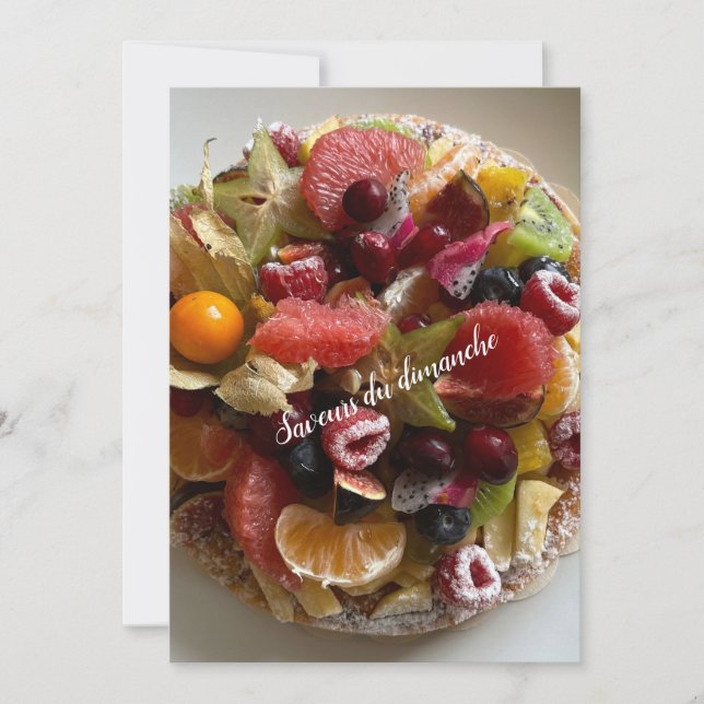 Carte Saveur du dimanche (Devant)