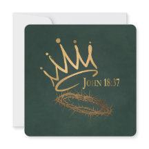 SAVIOR KING Elegant Green Christian Christmas