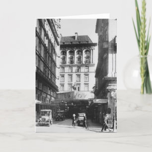 Carte Savoy Hotel, London Greeting Card