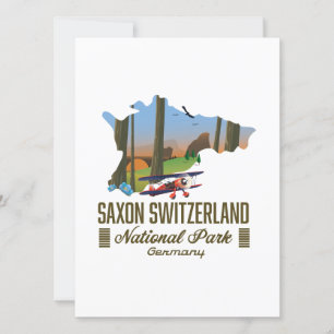 Carte Saxon Suisse Parc national Allemagne