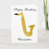 Saxophone Ajouter Un Nom Anniversaire