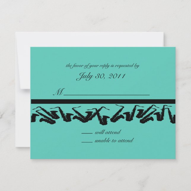 Carte Saxophone/Réponse (Devant)