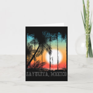 Carte Sayulita Mexico Beach Palms Vacances Surf Sundown