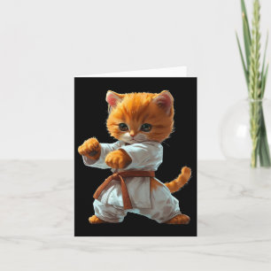 Carte Scary Martial Arts Fighter Karate Boxer Comt Kung