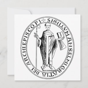 Carte Sceau de Saint Anselm de Canterbury