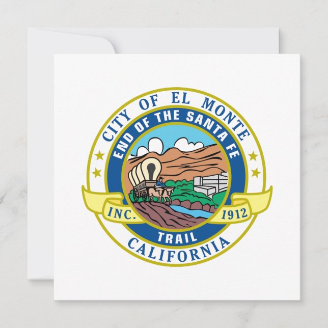 Carte Sceau urbain d'El Monte (Californie) (Devant)
