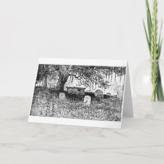 Carte Scène de cimetière de Halloween