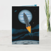 Scène de fusée spatiale pour la fête des pères