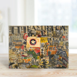 Carte Scène de New York   Joaquín Torres-García