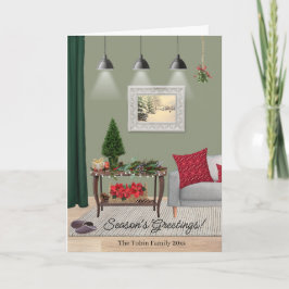 Carte Scène de Noël pittoresque pliée