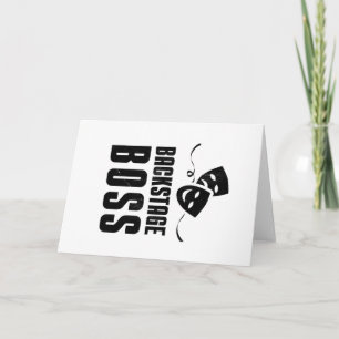 Carte Scène de théâtre Backstage Boss