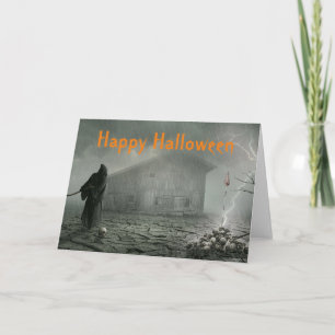 Carte Scène d'Halloween de la Faucheuse Effrayante