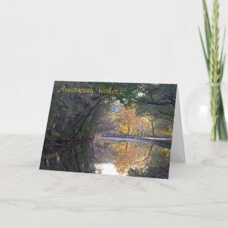 Carte Scène du canal C&O pour un anniversaire de mariage