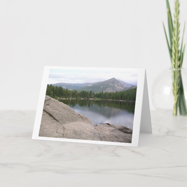 Carte Scène du lac au parc national Rocky Mountain (Devant)
