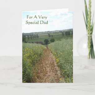 Carte Scène rurale anglaise pour papa