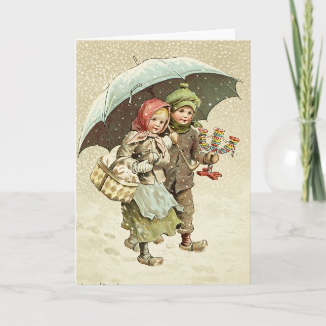 Carte Scène suédoise de Noël - Jenny Nystrom (Devant)