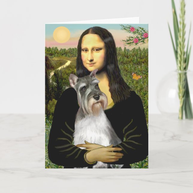 Carte Schnauzer 11N - Mona Lisa (Devant)