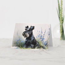 Schnauzer aquarelle