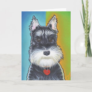 Carte Schnauzer de chien sauvage