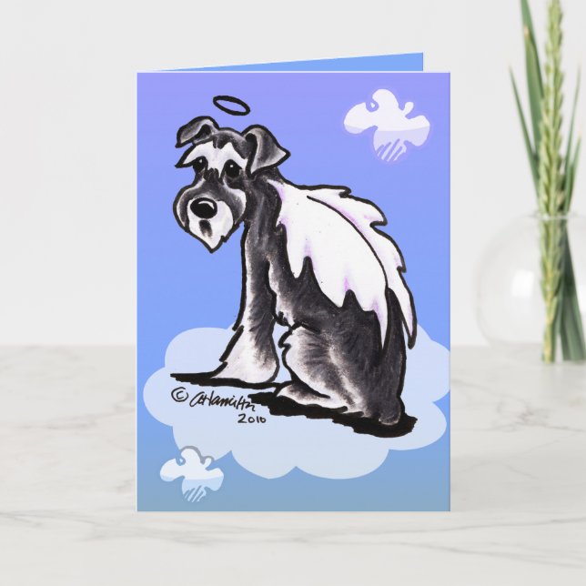 Carte Schnauzer de perte d'animal familier (Devant)