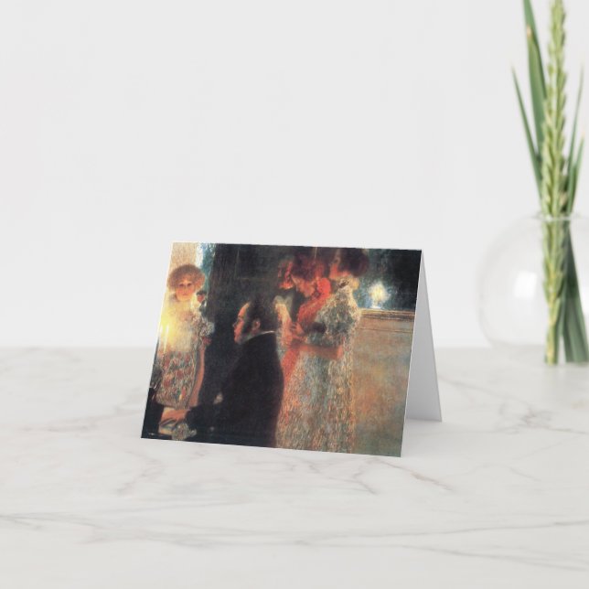 Carte Schubert au piano de Gustav Klimt (Devant)