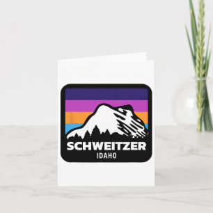 Carte Schweitzer Mountain Idaho Ski Snowboard Fami