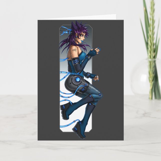 Carte Sci-Fi Anime Girl (Devant)