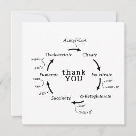 Carte Science Merci Professeur Kreb's Cycle Biology