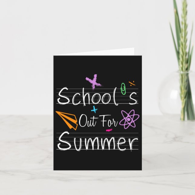 Carte Scolaire Happy Summer Happy Last Day Enseignants S (Devant)