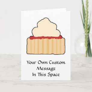 Carte Scone de confiture avec l'écrimage crème