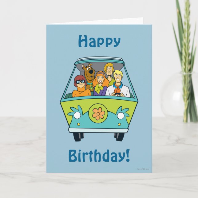 Carte Scooby-Doo & Gang Mystery Machine (Devant)