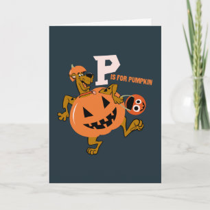 Carte Scooby-Doo P pour Citrouille