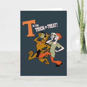 Carte Scooby-Doo T pour Trick or Treat
