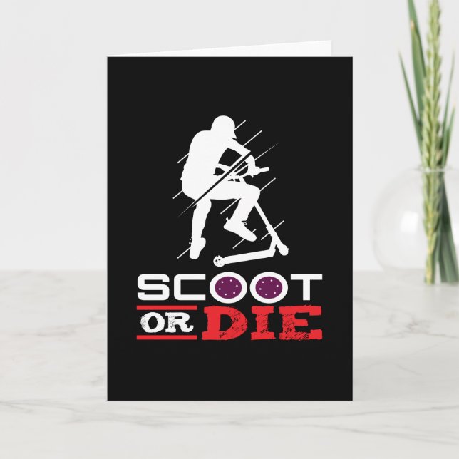 Carte Scoot Ou Die Scooter Électrique Scooter (Devant)