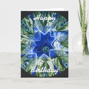 Carte Scorpio, Joyeux, Anniversaire