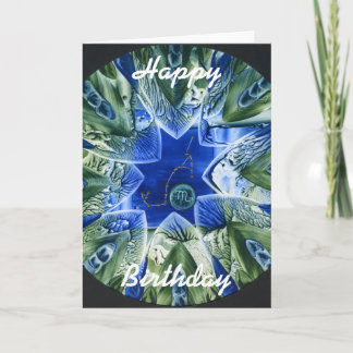 Carte Scorpio, Joyeux, Anniversaire