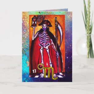 CARTE SCORPIO, MORT, ASTROLOGIE TAROTE ZODIAC ANNIVERSAI