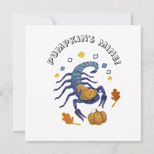 Carte scorpion d'Halloween