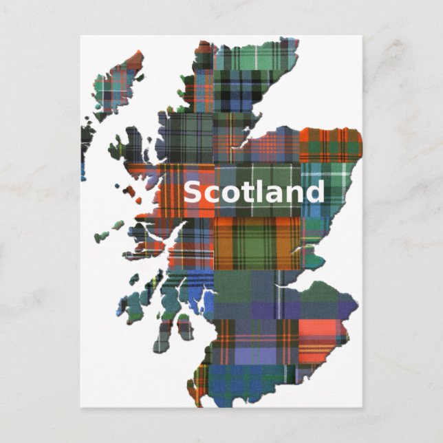 Carte Scotland Multi Tartan (Devant)