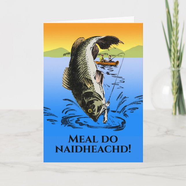 Carte Scots Gaelic Meal do naidheachd Félicitations (Devant)