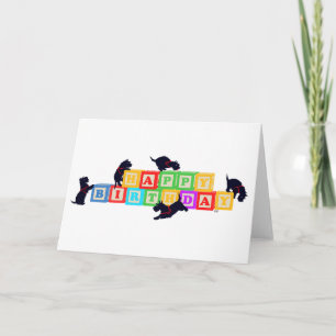Carte Scottie Birthday Blocks