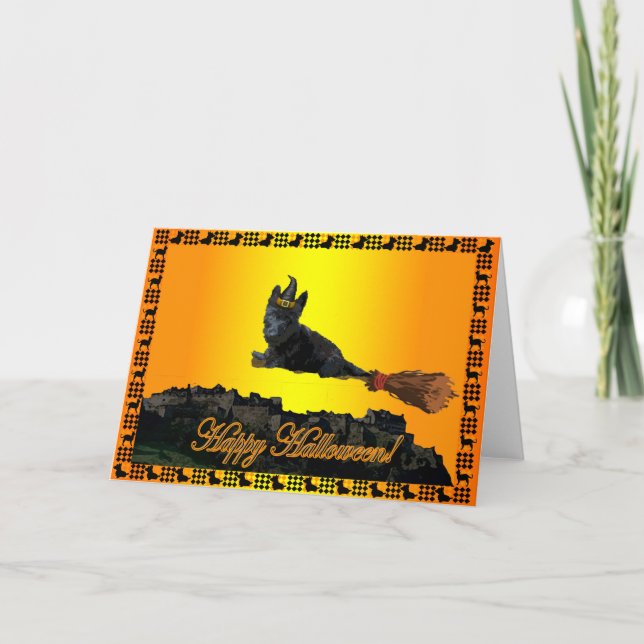 Carte Scottie Halloween (Devant)