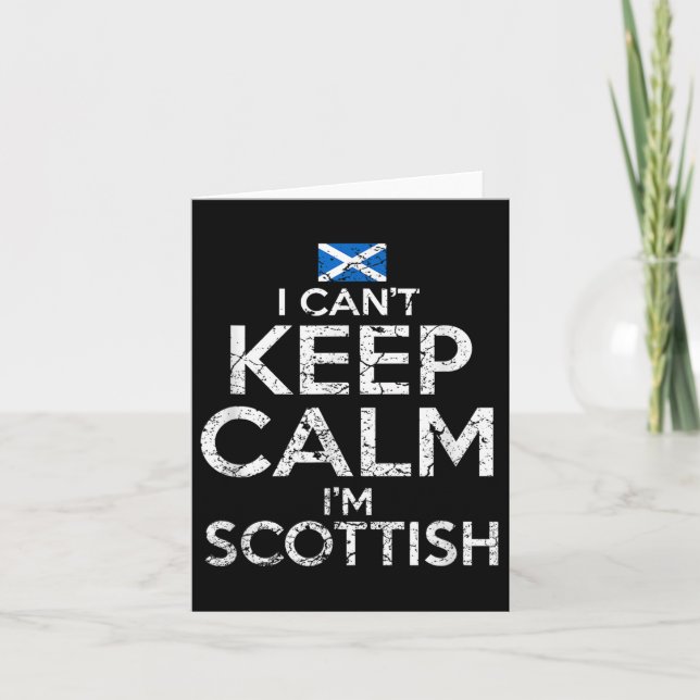 Carte Scottish Roots Scotland Scots Can't Keep Calm Funn (Devant)