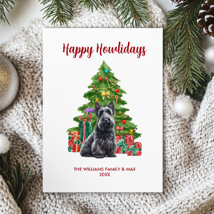 Carte Scottish Terrier Happy Howlidays