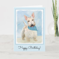 Scottish Terrier Wheaten Dog Painting Art original