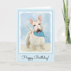 Carte Scottish Terrier Wheaten Dog Painting Art original