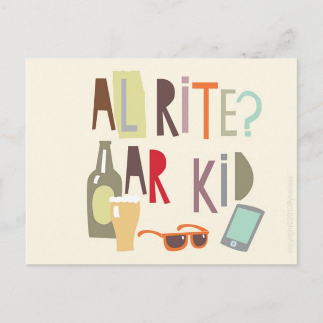 Carte Scouse - Alrite Ar Kid (Devant)
