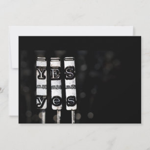 Carte Script de machine à écrire Oui