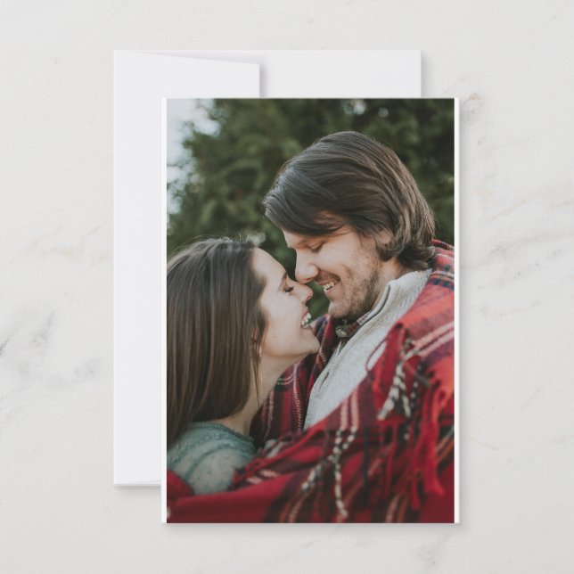 Carte Scrolls élégants 2 côtés personnalisables 2 Photo (Devant)